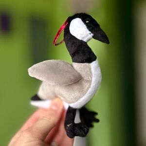 VTG Beanie Babies Soft Loosy The Goose Stuffed Animal Famhouse Cottagecore